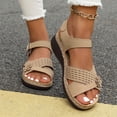 thumbnail image 4 of KEVCHE Orthopedic Slippers Flat Sandals with Arch Support for Women, Soft Cushion Breathable Slip On Walking Shoes, Comfortable Plantar Fasciitis Casual Summer Slides, 4 of 5