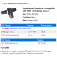 thumbnail image 2 of Speedometer Transmitter - Compatible with 2009 - 2016 Dodge Journey 2010 2011 2012 2013 2014 2015, 2 of 2