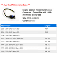 thumbnail image 2 of Engine Coolant Temperature Sensor Connector - Compatible with 1999 - 2019 GMC Sierra 1500 2000 2001 2002 2003 2004 2005 2006 2007 2008 2009 2010 2011 2012 2013 2014 2015 2016 2017 2018, 2 of 2