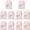Pink, variant on 10 Pcs Flower Gift Boxes for Bouquets, 3D Butterfly Flower Wrapping Boxes with Handle and Window, Elegant Floral Packaging Bags for Birthday Wedding Anniversary Mother Day Valentine Gift Decoration
