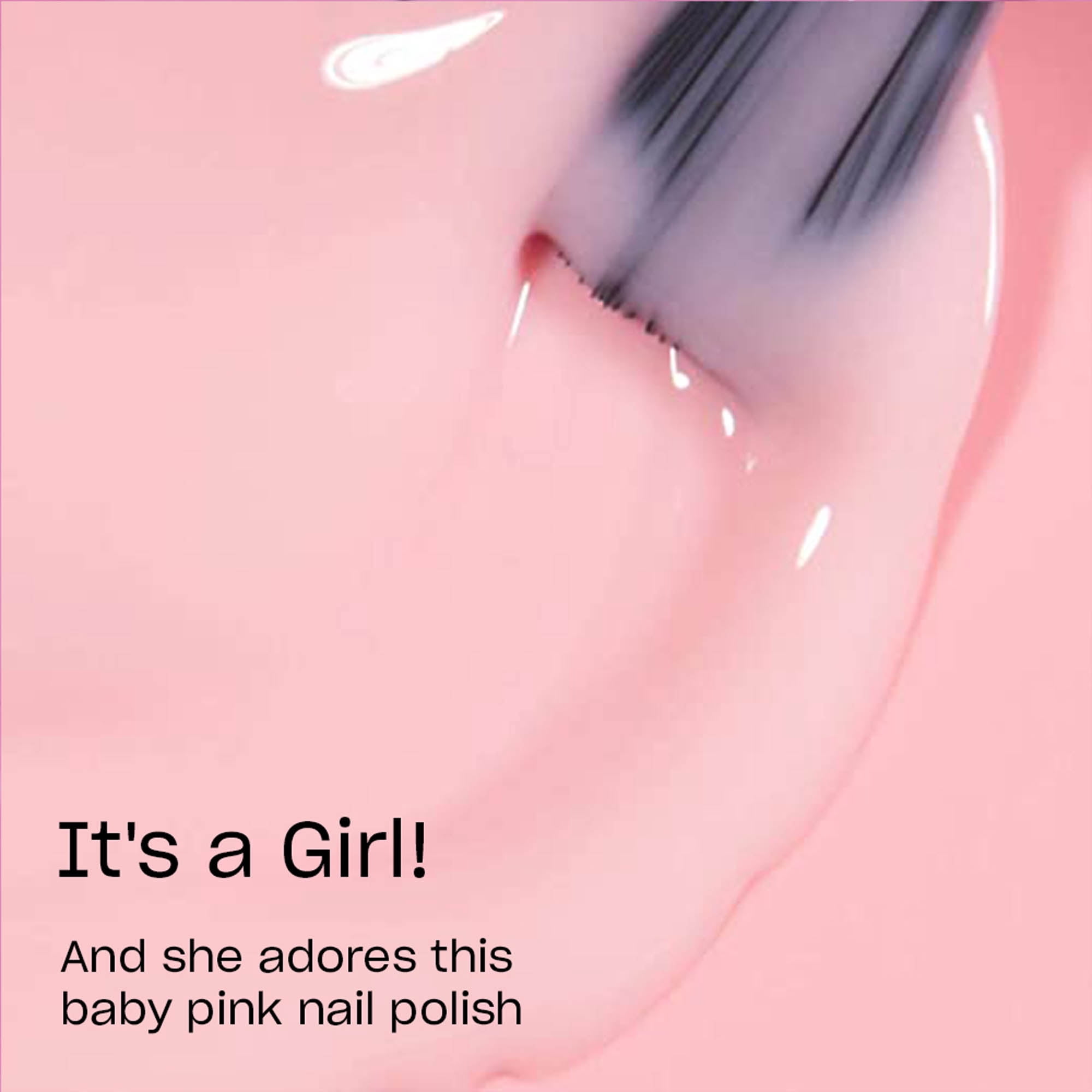 (2 pack) OPI Nail Lacquer, It's A Girl, Baby Pink Nail Polish, 0.5 fl oz