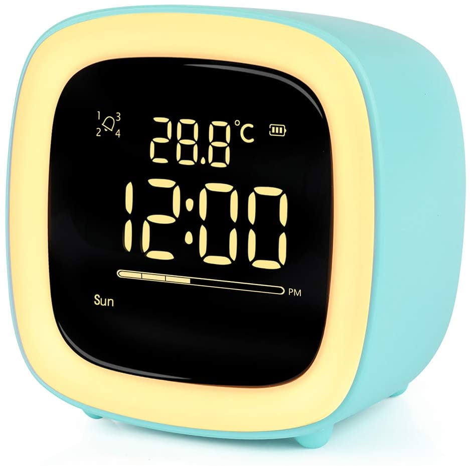 Alarm Clock Digital Children, Cute Night Light Light Alarm Clock Design