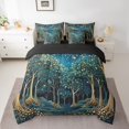 thumbnail image 2 of Erosebridal Starry Sky Bedding Queen Size,Green Tree Comforter Sets with Sheets,Botanical Plants Bedding Sets Queen Size,Breathable Botanical Room Decorative,Reversible,7 Pieces, 2 of 5