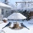 thumbnail image 3 of Clear Bird Feeder Rain Guard with Adjustable Clasp for Outdoor Protection and Dry Seed, 3 of 7