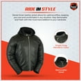 thumbnail image 5 of Daniel Smart Mens Leather Motorcycle Jacket Sporty Cruiser Leather Mens Jacket, 5 of 7