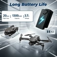 thumbnail image 2 of 4K Foldable Camera Drone with HD WiFi FPV, Altitude Hold, One Key Takeoff/Landing, 360° Flip, Remote Control Quadcopter for Kids & Beginners Age 10+, 2 of 11