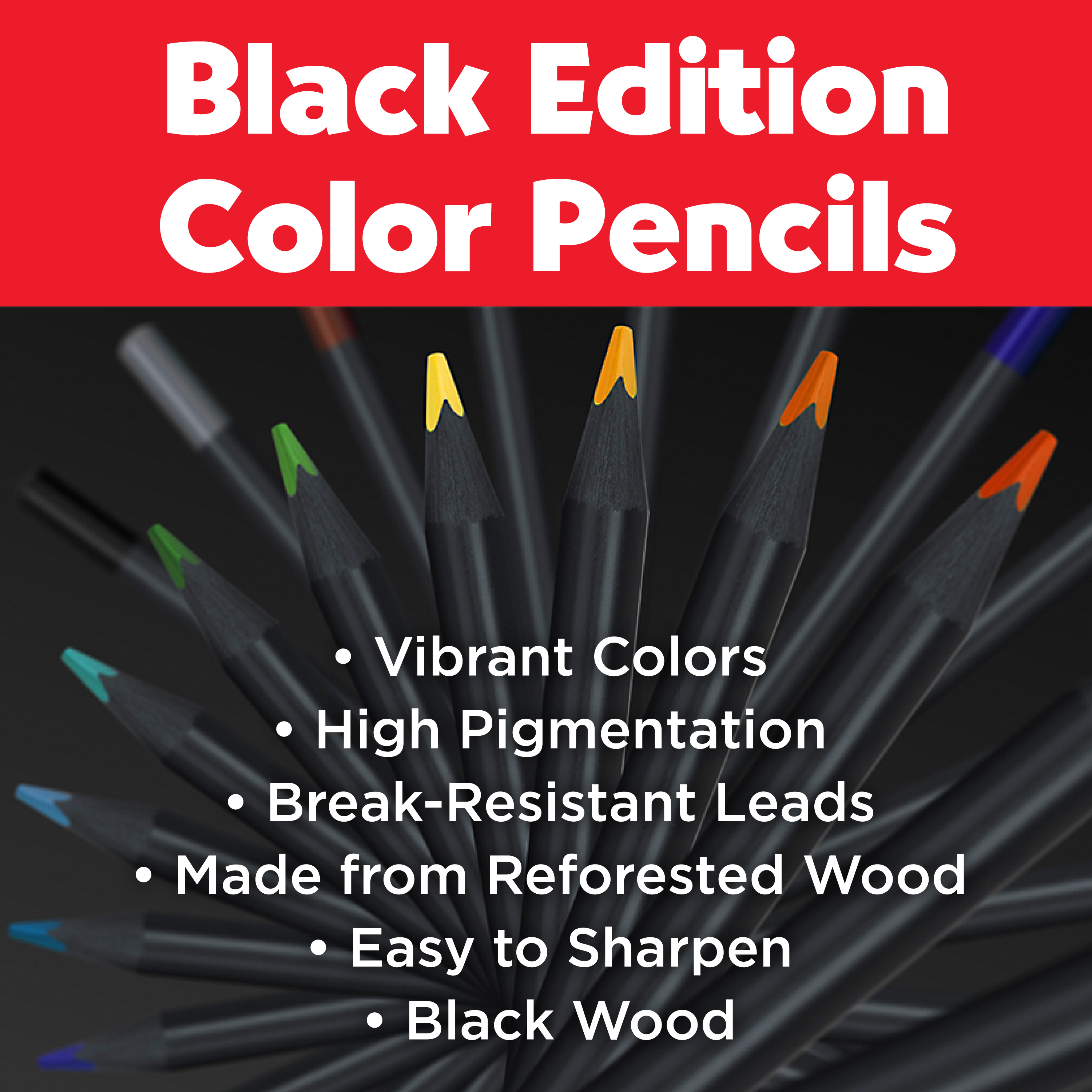 Faber-Castell Black Edition 24-Color Colored Pencil Set photo 2
