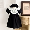 thumbnail image 3 of Ropa de verano para hermanas, vestido de princesa bordado a la moda para niñas, mono bonito con lazo para bebé, traje elegante para chico, 3 of 6