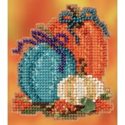 Mill Hill Counted Cross Stitch Kit 2.5"X3"-Pumpkin Trio (14 Count)