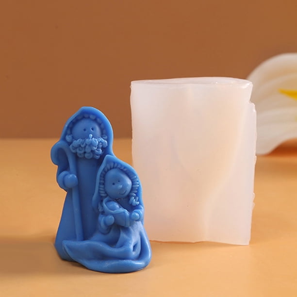 Molde de escayola epoxi de resina de silicona molde de escultura de resina inodoro regalo de Navidad