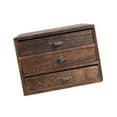 thumbnail image 5 of Dualoai Drawers Desktop Storage Box Wooden Storage Case for Vanity Farmhouse Earring, 5 of 8