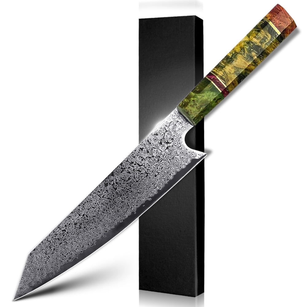 Damascus Knife 8 inch Kiritsuke Kitchen Chef Japanese Knife 67Layers VG10 High Carbon Stainless Steel Knives Razor Sharp