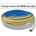 thumbnail image 6 of COB LED Strip Lights Warm White 3000K,DC12V 16.4ft/5M 320leds/M CRI90 Bright Flexible LED Tape 8mm, for Indoor Home Cabinet，Bedroom,Kitchen,Stage,Backlight DIY Lighting(Without Power Supply), 6 of 11