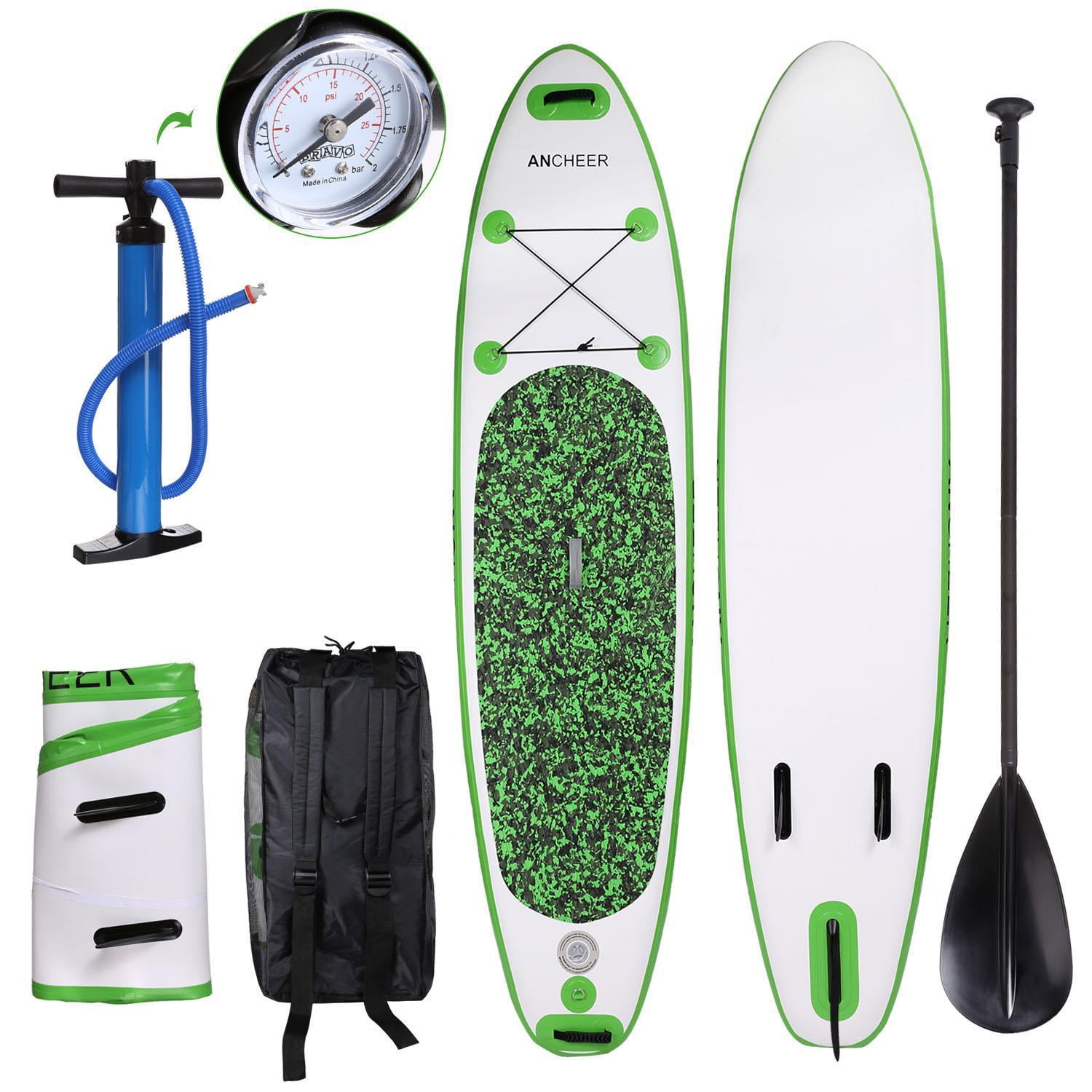 Ancheer 10'(6"Thick) PVC Inflatable Stand Up Paddle Boards Sup Pump Tower Bundde Adventurer Water Skiing... by