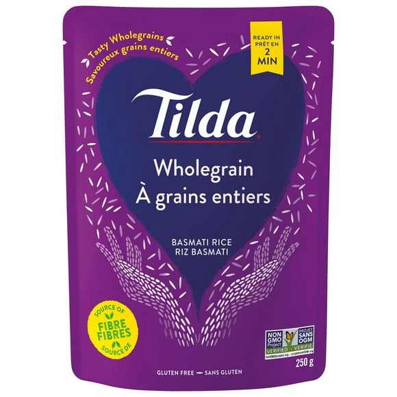 Tilda Wholegrain Steamed Basmati Rice, 250 g