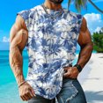 thumbnail image 5 of Yopmin Beach Tank Tops for Men Palm Tree Beach Sleeveless T Shirts Summer Tank Tops for Streetwear Vacation, 5 of 7