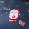 thumbnail image 3 of Christmas Tree Deer Santa Claus Printed Bedding Sets Quilt Cover Set No Comforter (Blue, Twin), 3 of 7