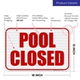thumbnail image 3 of Pool Closed Sign, Pool Sign,, 3 of 5