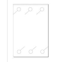 Print-Ready Door Hangers (4.5 x 8.5), 6-UP on 12" x 18" White Cover - 100 Sheets