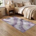 thumbnail image 2 of ODIKA 5'x7' Washable Area Rug Abstract Watercolor Tie Dye Blend Ombre Swirl Gradient Purple Flowing Dynamic for Guest Room, Lounge, Apartment, Non-Slip Low Profile, Stain Resistant, 2 of 7