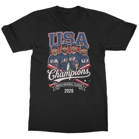 USA 2026 Champions World Baseball Fans Sports Graphic Unisex T-Shirt ,up to size 5XL