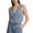Light Blue, variant on Women's Denim Vest Crop Jean Vest Tops Sleeveless V Neck Button Down Fitted Summer Western Country Denim Clothes