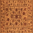 thumbnail image 1 of Ahgly Company Indoor Square Oriental Orange Industrial Area Rugs, 7' Square, 1 of 4