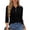 Black -FC03, variant on Nestiefly Women's Polo Shirt 3/4 Length Sleeve Tops Collared Button Down Golf Tee Casual Spring Summer Work T Shirts Red M