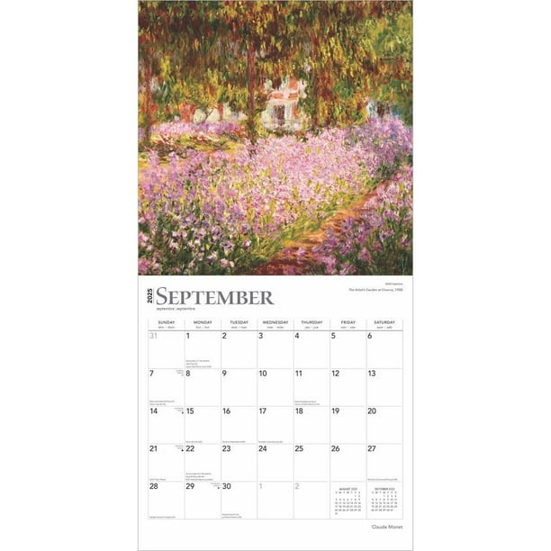 BrownTrout, Monet 2025 Wall Calendar - Walmart Business Supplies