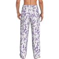 thumbnail image 6 of Cauagu Lavender Flowers Mens Pajama Pants Sleep & Lounge Pants,PJ Bottoms with Pockets-XX-Large, 6 of 7