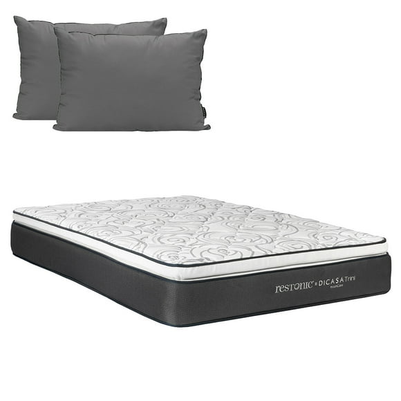 Colchón Queen Size + Almohadas 2-Pack Dicasa Trini