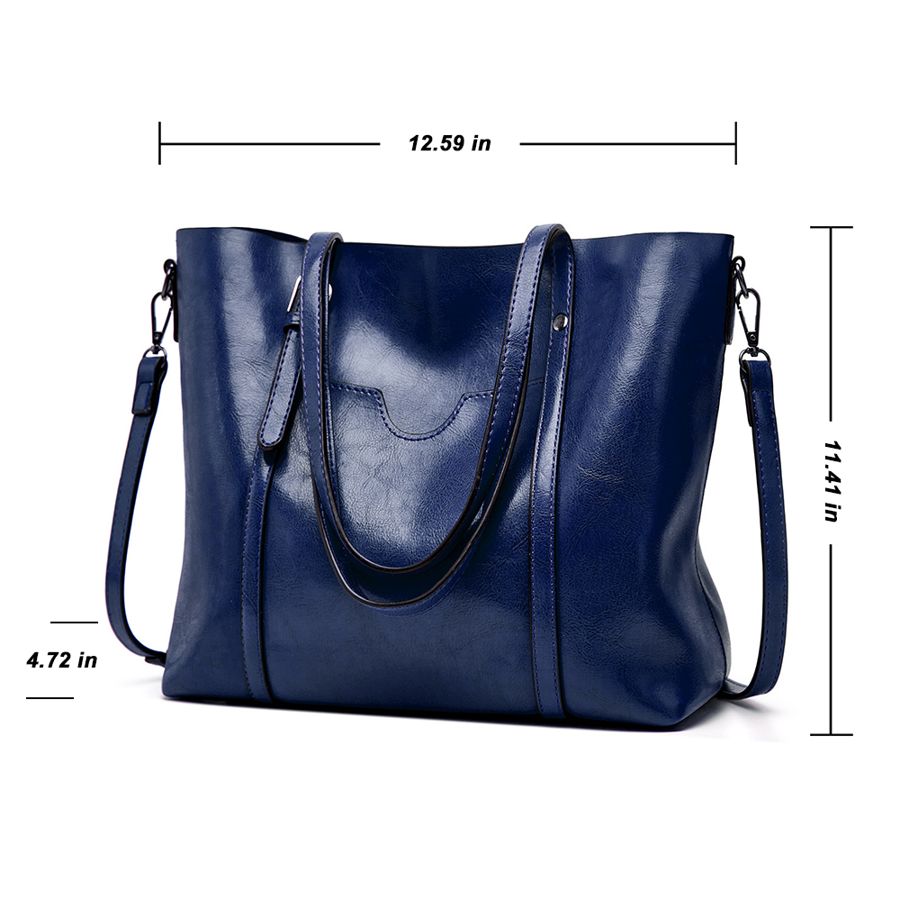 Sexy Dance Tote Bags for Women Vintage Leather Purses and Handbags Ladies Work Office Daily Shoulder Crossbody Bag,Dark Blue - image 2 of 5