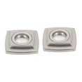 thumbnail image 3 of Alno A6524-PN Cube 3" Square Shower Bath Grab Bar Brackets Backplates - Nickel, 3 of 3