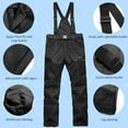 thumbnail image 4 of Pantalones de nieve cálidos de invierno Pantalones de esquí impermeables para clima frío Pantalones, 4 of 7