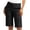 Black, variant on Women’s Mid-Rise Short Straight Leg Bermuda Chino Shorts, Womens and Women's Green,Size S-5XL