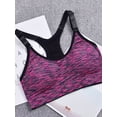 thumbnail image 6 of PULLIMORE 3 Pcs Women Seamlesss Racerback Sport Bra Removable Pad Yoga Lingerie Bras for Yoga Gym Workout Fitness (XL, 3 Colors), 6 of 9