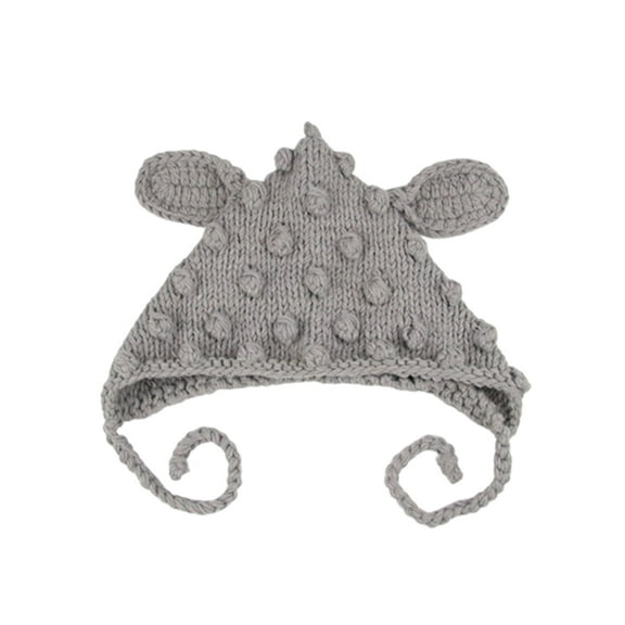 KEINXS Winter Knitting Baby Hats Caps Cute Deer Ear Boys Girls Hats for Kids enfant baby muts Earflap
