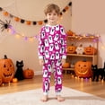 thumbnail image 3 of Enyan Halloween Pajamas Girl Toddler Pumpkin/Ghost Pjs Set Kid Long Sleeve 2 Piece Loungewear Sleepwear Pajamas Girl Halloween Pajamas(2-3 Years), 3 of 7