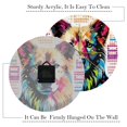 thumbnail image 3 of Pixel dog Stylish Acrylic Wall Clock - Circular Design, Durable Material - Ideal for Home and Office, 3 of 6