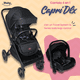 thumbnail image 2 of Capri DLX travel system mango ajustable +portabebé autoasiento negro, 2 of 9