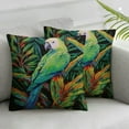 thumbnail image 2 of COMIO  Throw Pillow Cover Parrot Floral Jungle Tropical Palm Leaves Plants Bird Paradise Flower Nature Square Pillow Case Cushion Cover for Home Car Decorative 2Pcs, 2 of 6