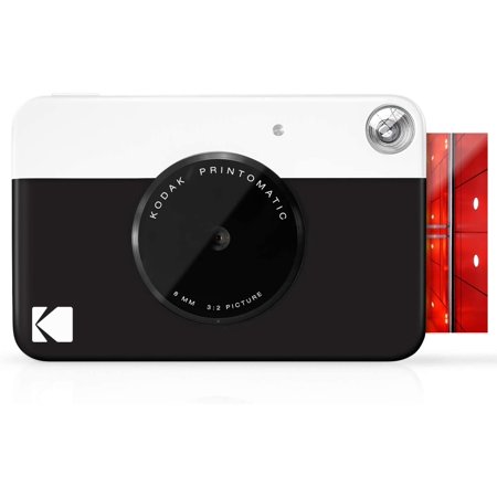 Kodak Printomatic Digital Instant Print Camera - Full Color Prints on Zink 2x3" Sticky-Backed Photo Paper (Black)
