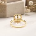 thumbnail image 5 of 925 Sterling Silver 14K Yellow Gold Natural morganite Cushion Engagement Ring, 5 of 6