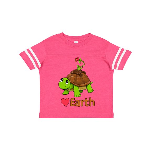 Inktastic Love Earth Cute Turtle for Earth Day Boys or Girls Toddler T-Shirt