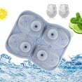 thumbnail image 6 of Silicone Owl Ice Tray Silicone Owl Ice Cube Mold with Funnel Lid 4 Grids for Whiskey Cocktails Drinks Novelty Animal-shaped Ice Cubes Easy Release, 6 of 8