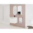 thumbnail image 2 of White Plywood Wall Cabinet - High-Temp Fired Ceramic Sink - Bathroom Installation - Smooth Surface & Pre-Drilled Holes, 2 of 7