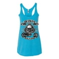 thumbnail image 2 of Lucky 7 Live to Ride Bikes Booze Broads USA Est 1903 | Womens Fashion Premium Tri-Blend Racerback Tank Top, Vintage Turquoise, Medium, 2 of 4