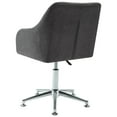 thumbnail image 3 of vidaXL Swivel Dining Chair Dark Grey Fabric, 3 of 5