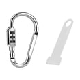 thumbnail image 1 of Cerradura genérica para casco, cerradura de seguridad para casco con hardware de montaje antipérdida, cerradura con código de 3 dígitos Plata, 1 of 8