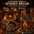 thumbnail image 5 of 3D Haunted Staircase Round Rug – Halloween Optical Illusion Area Mat, Soft Non-Slip Floor Carpet for Living Room Bedroom Entryway, Spooky Ghost Skeleton Pumpkin Home Decor Indoor Party Gift, 5 of 7